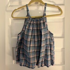 Madewell Rivet & Thread Madras Sleeveless Top